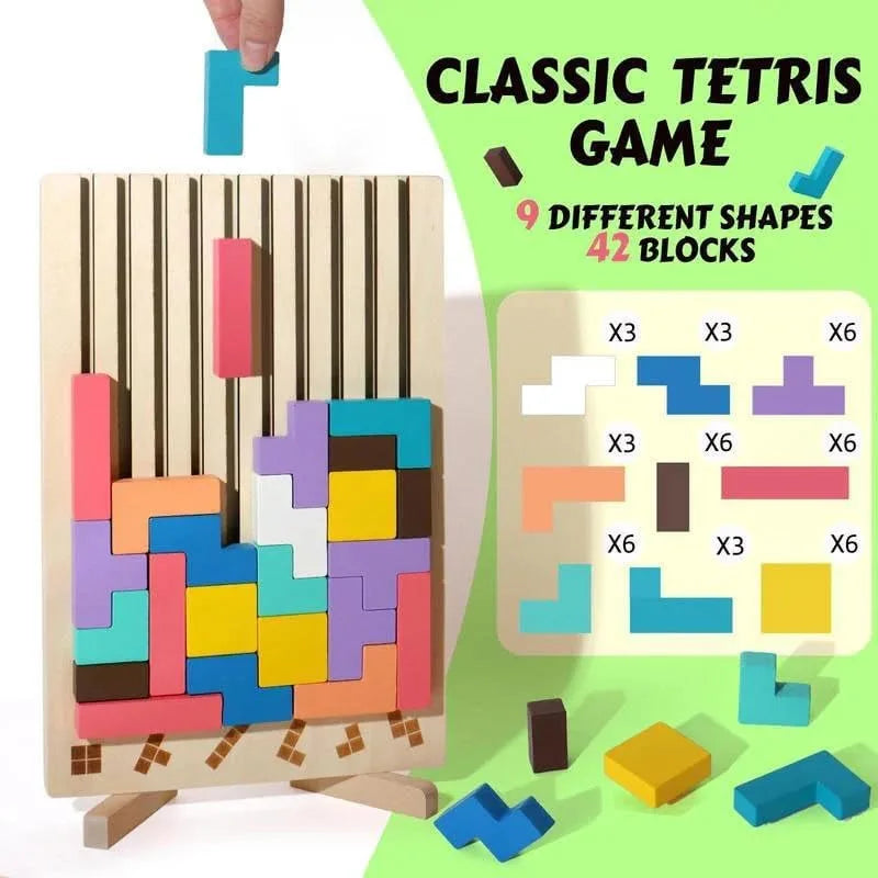 CleverCraft Wooden Puzzle Kit - Engaging Learning Toy for Kids