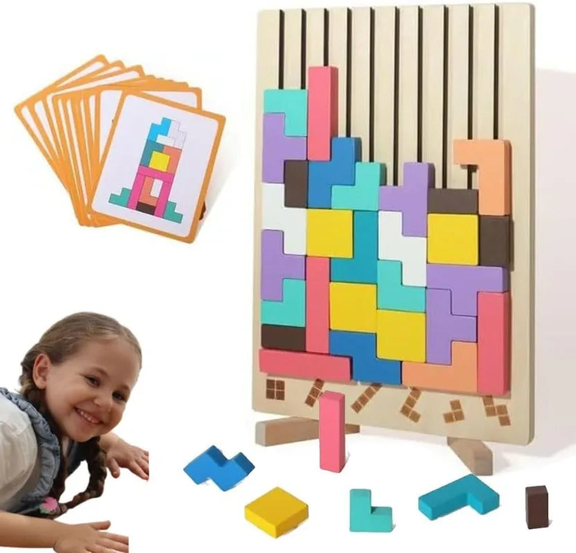 CleverCraft Wooden Puzzle Kit - Engaging Learning Toy for Kids