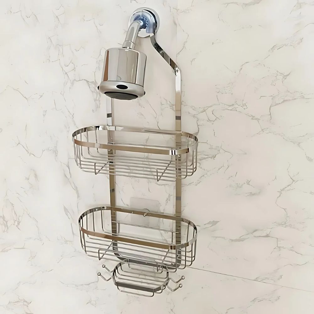 Three-Tier Bathroom Storage Caddy for Easy Organization