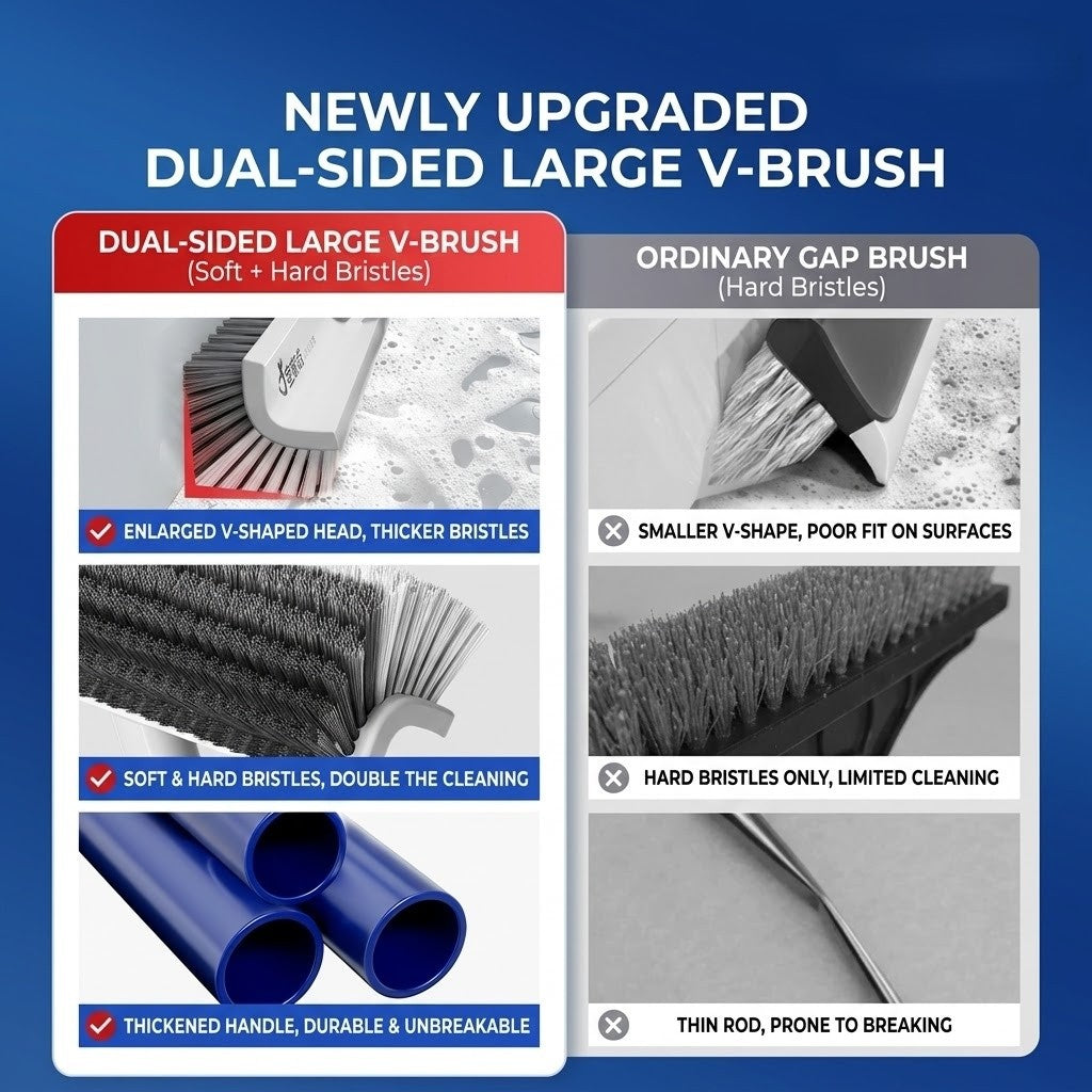Deep Cleaning Brush with Rotating Head and Long Handle