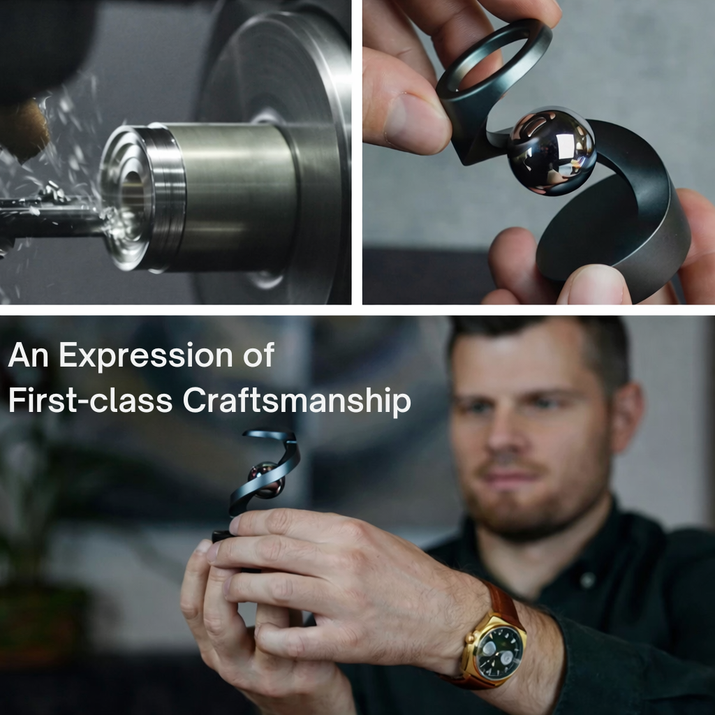 Kinetic Desk Toy for Table Decoration – Floating Illusion OrbitZen