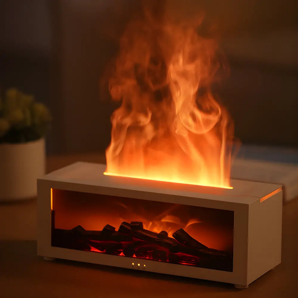 Compact Tabletop Fireplace with Remote Control