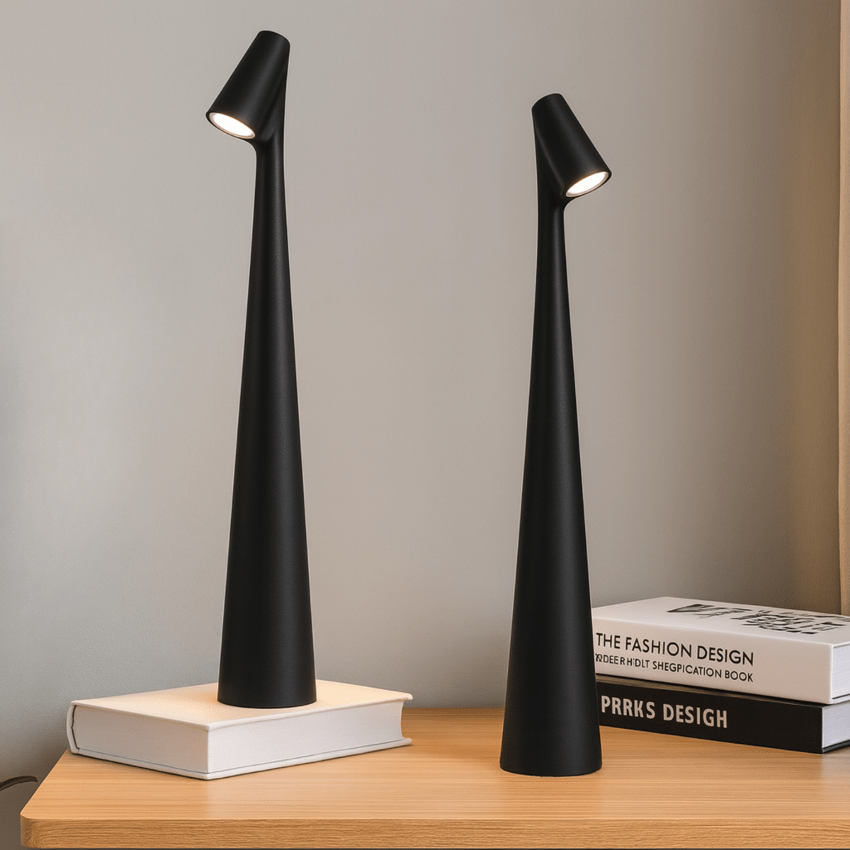 Wireless Dimmable LED Table Lamp | Metal Body | Rechargeable Battery 20h Runtime