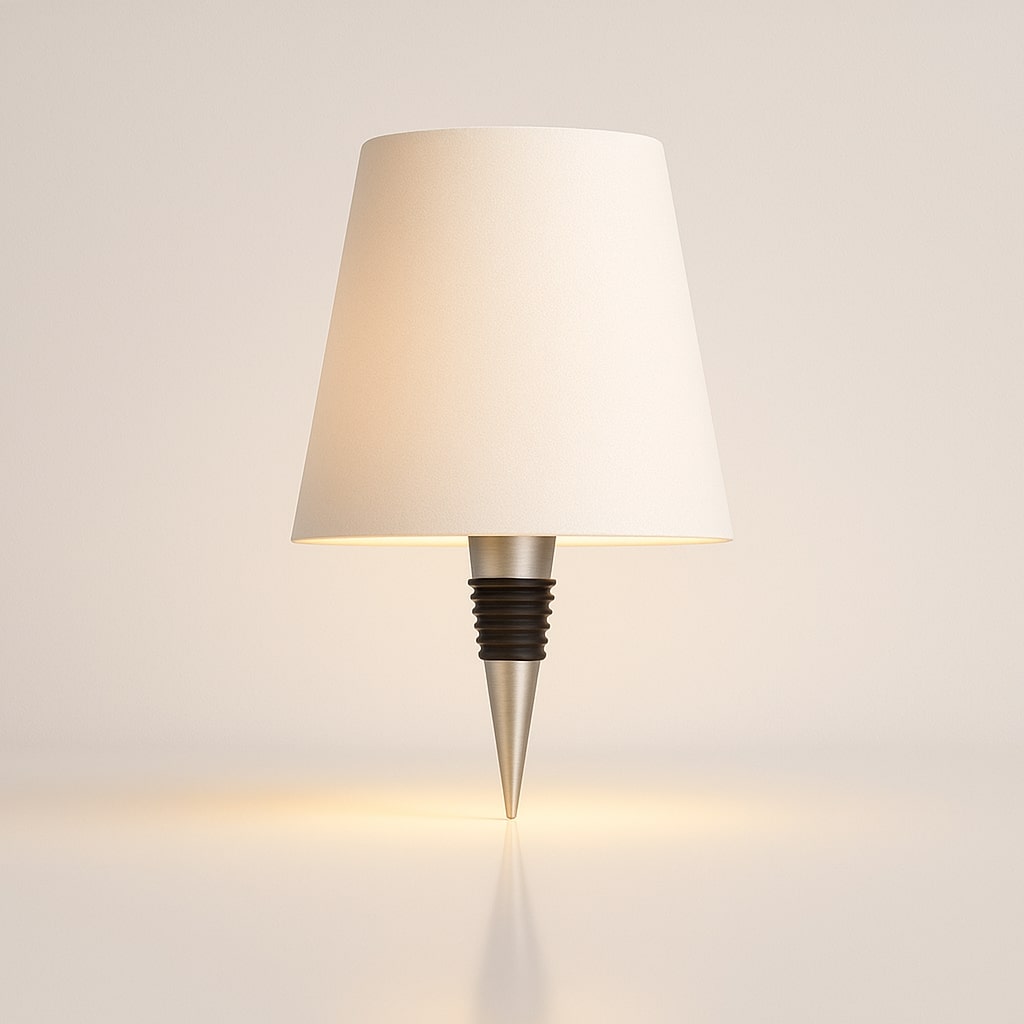 Table Lamp with Wireless Dimmer – Bottle Lamp Attachment