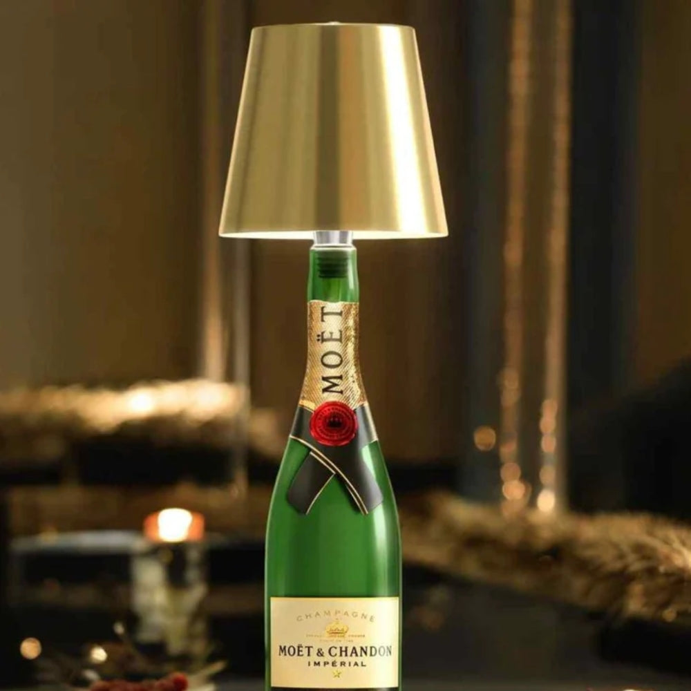 Table Lamp with Wireless Dimmer – Bottle Lamp Attachment
