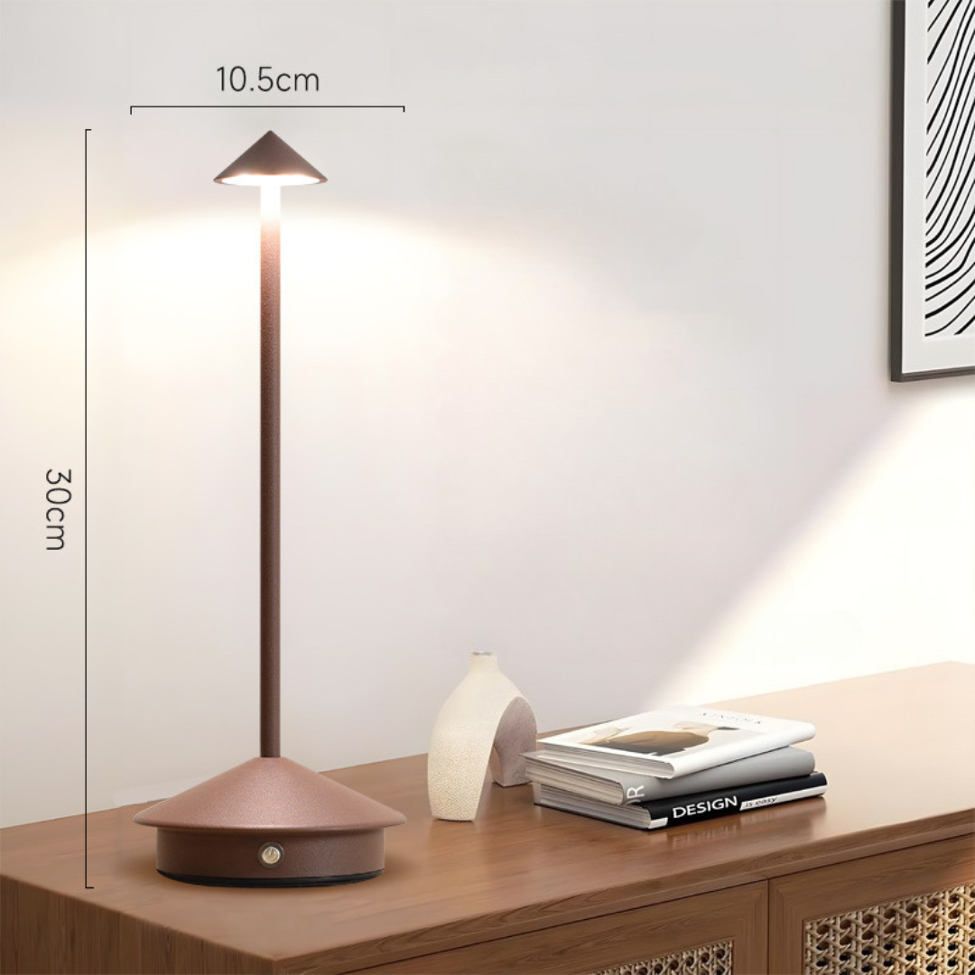 Table Lamp with Touch Dimmer and USB Charging – Wireless Convenience