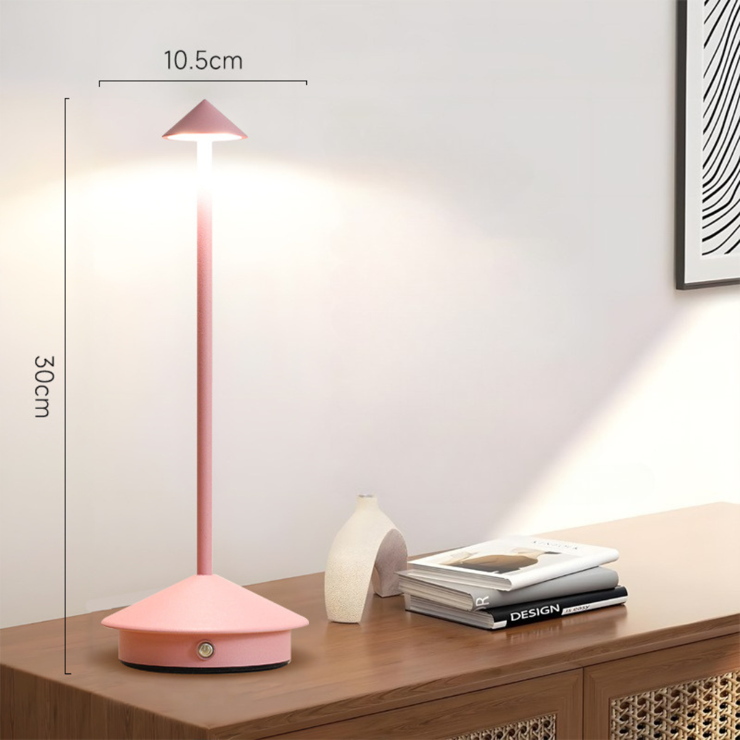Table Lamp with Touch Dimmer and USB Charging – Wireless Convenience