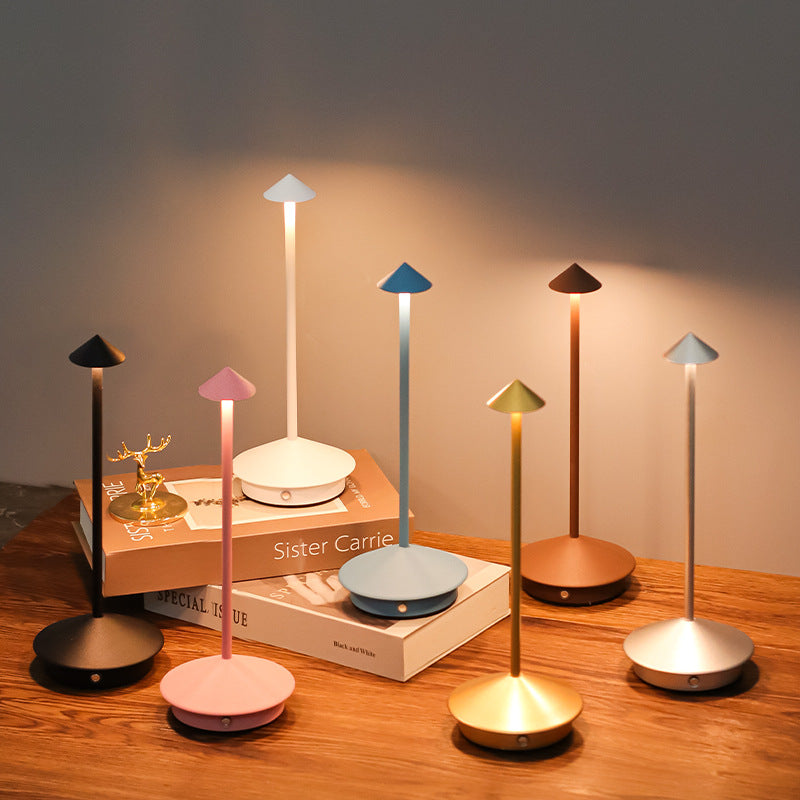 Table Lamp with Touch Dimmer and USB Charging – Wireless Convenience