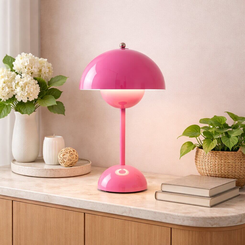 Wireless and Dimmable Bedside Table Lamp