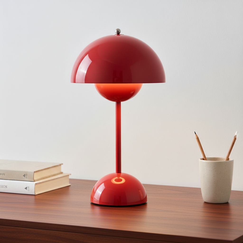 Table Lamp with Stepless Touch Dimming and Soft Diffused Light