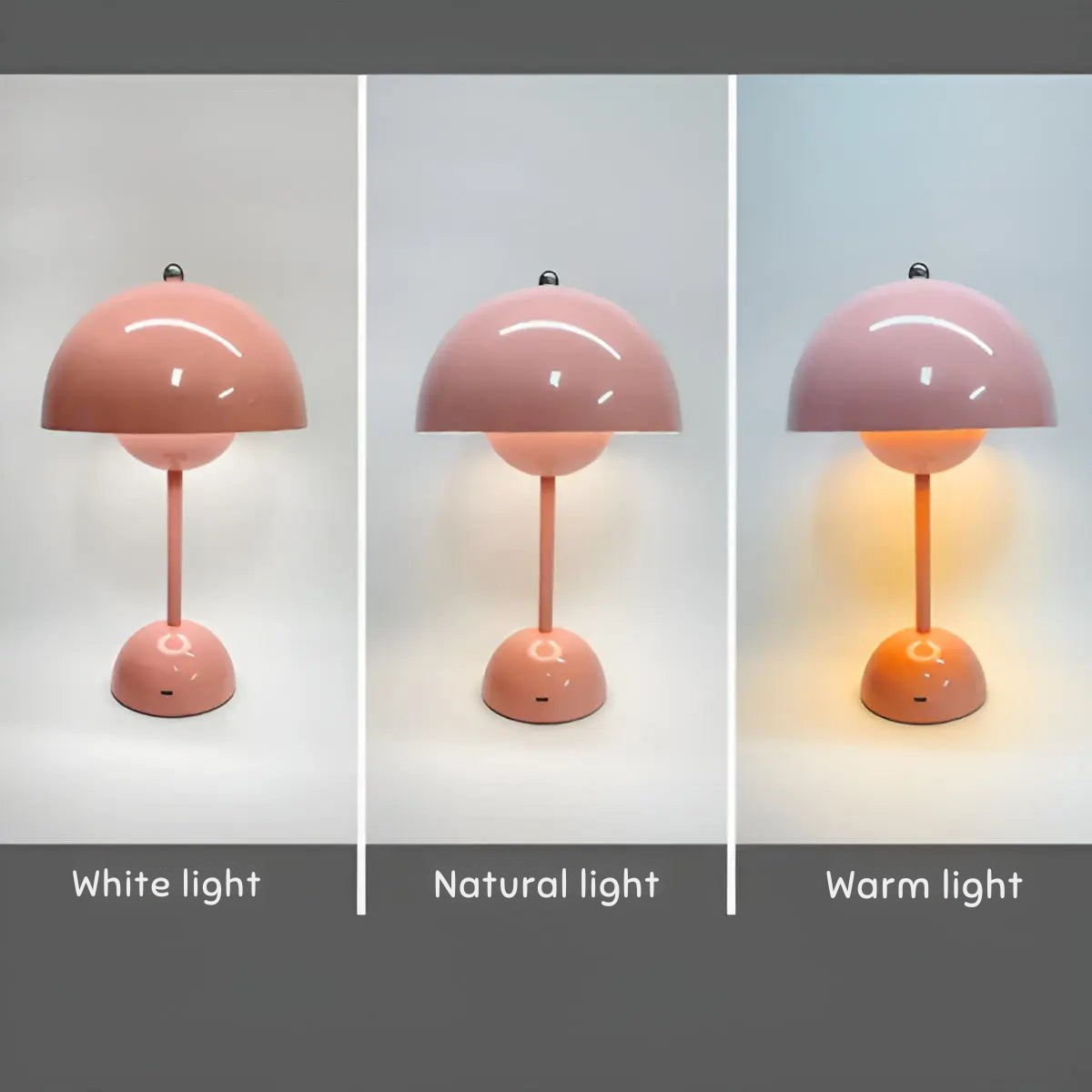 Table Lamp with Stepless Touch Dimming and Soft Diffused Light