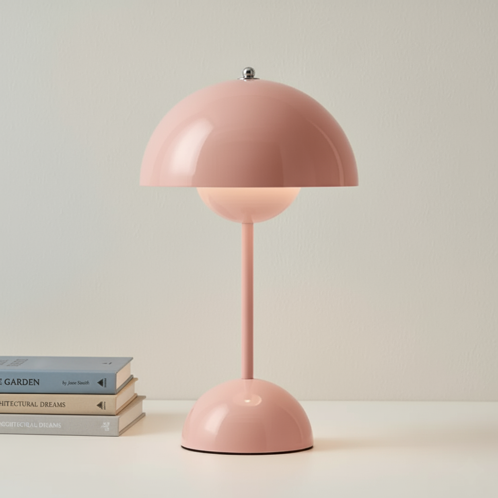 Table Lamp with Stepless Touch Dimming and Soft Diffused Light