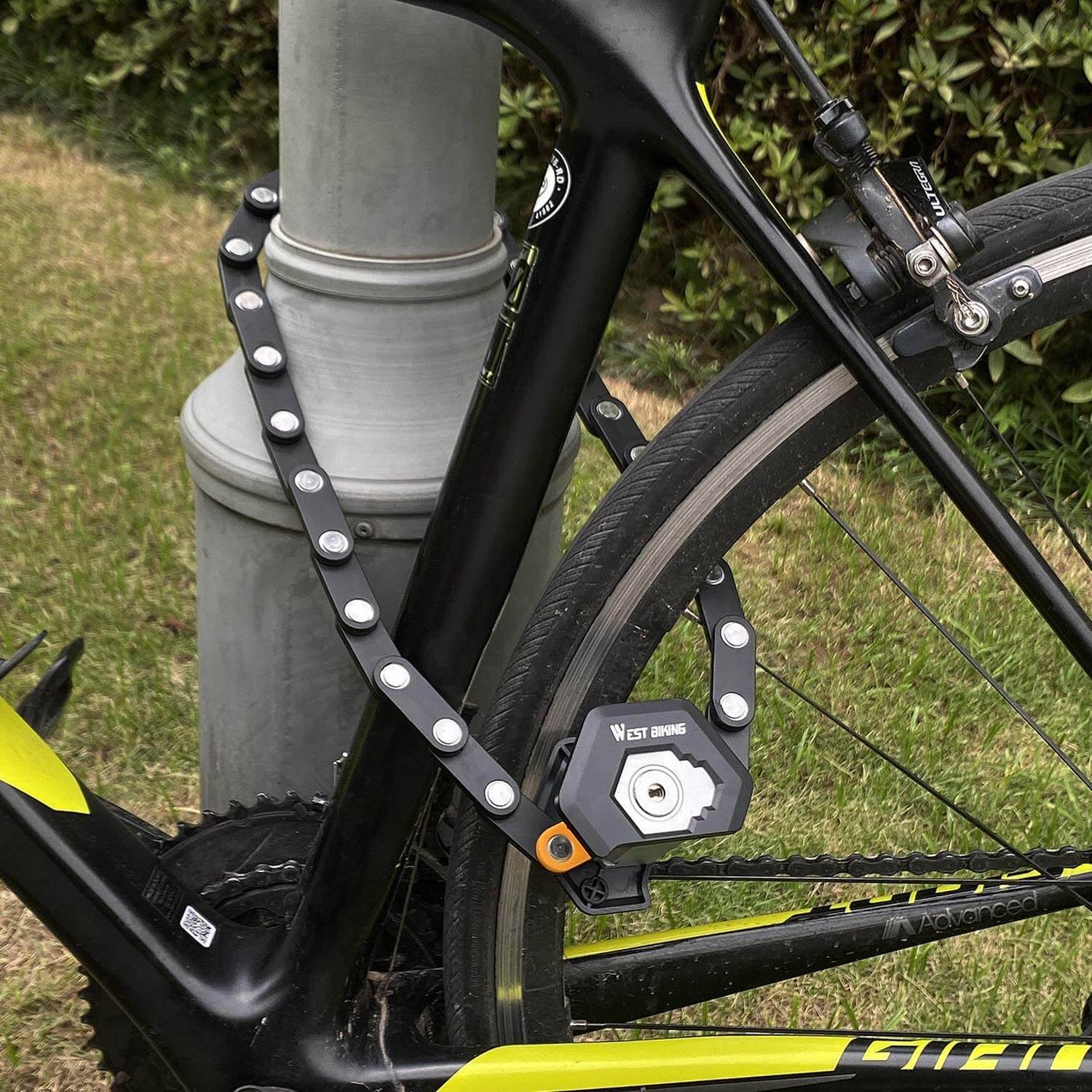 SecureGuard Max Heavy-Duty Folding Bike Lock with Holder