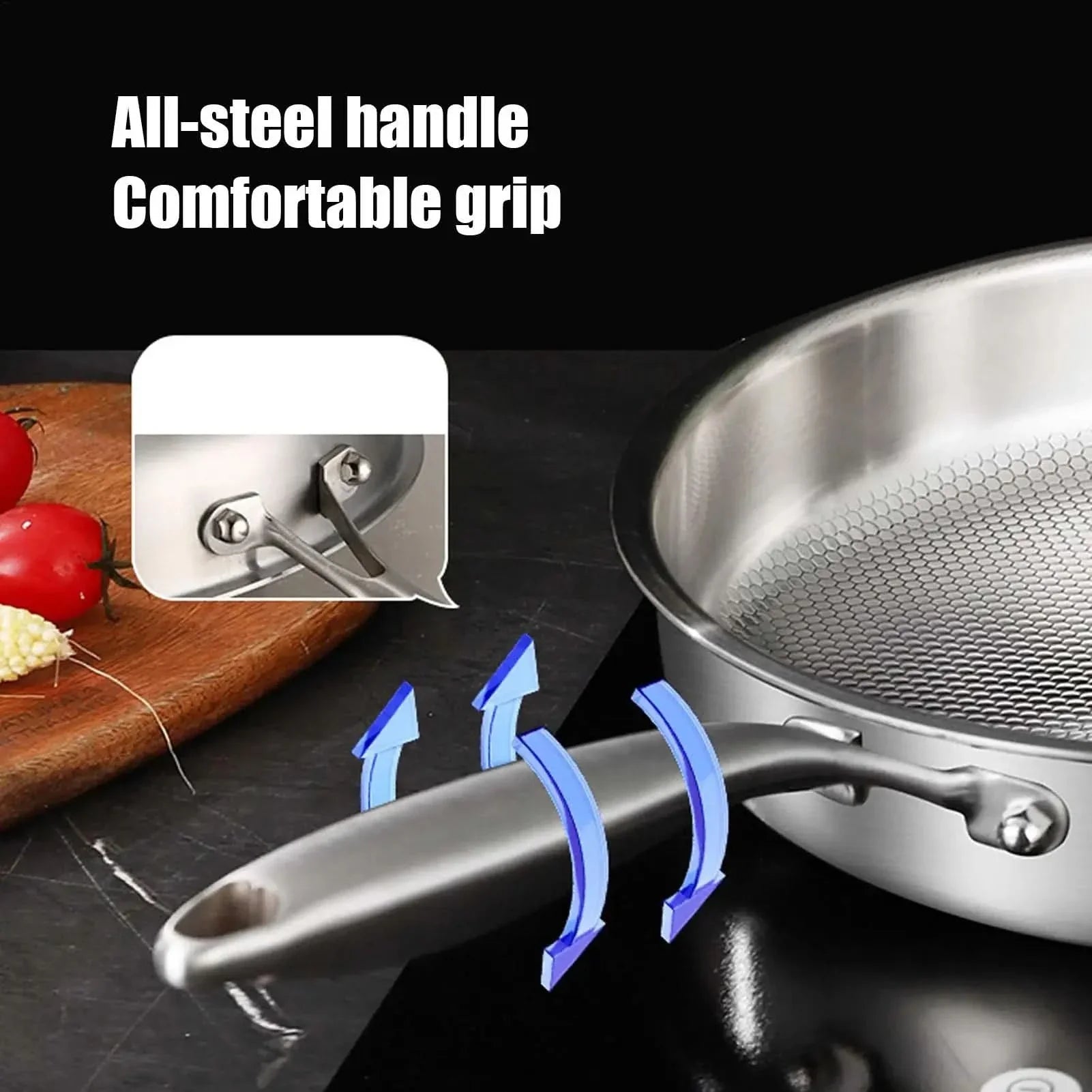 Nonstick Frying Pan for Cooking Steak and Other Meals