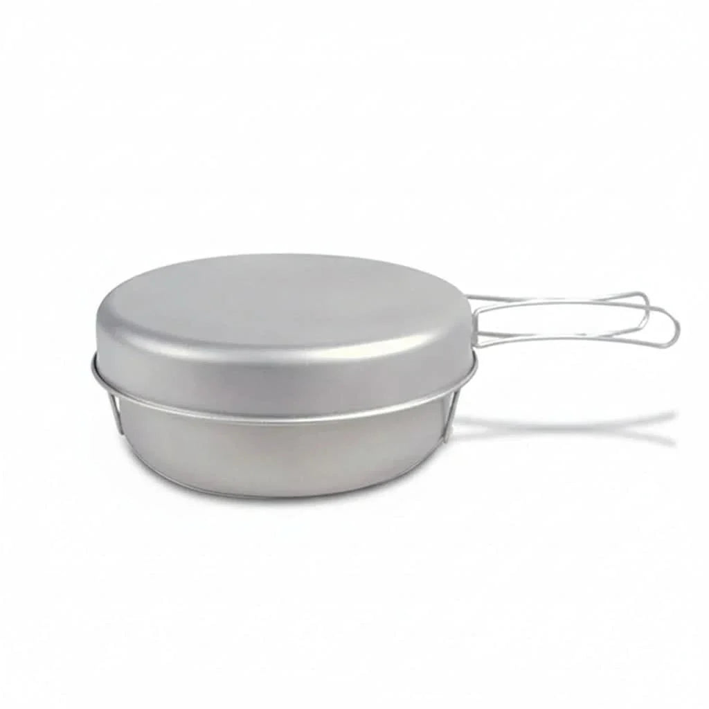 Outdoor Cooking Set with Folding Handle for Adventure Travel