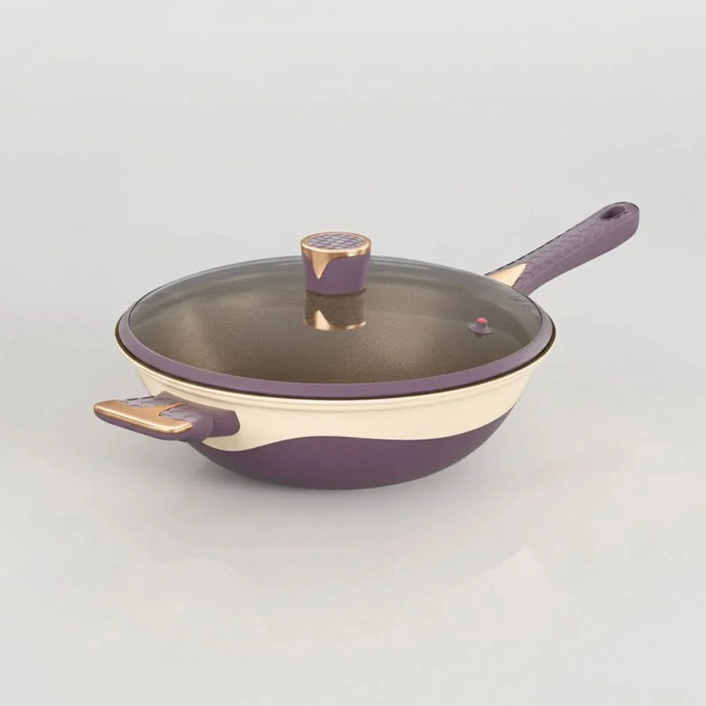 Contemporary Dual-Tone Stir Fry Pan for Modern Cooking