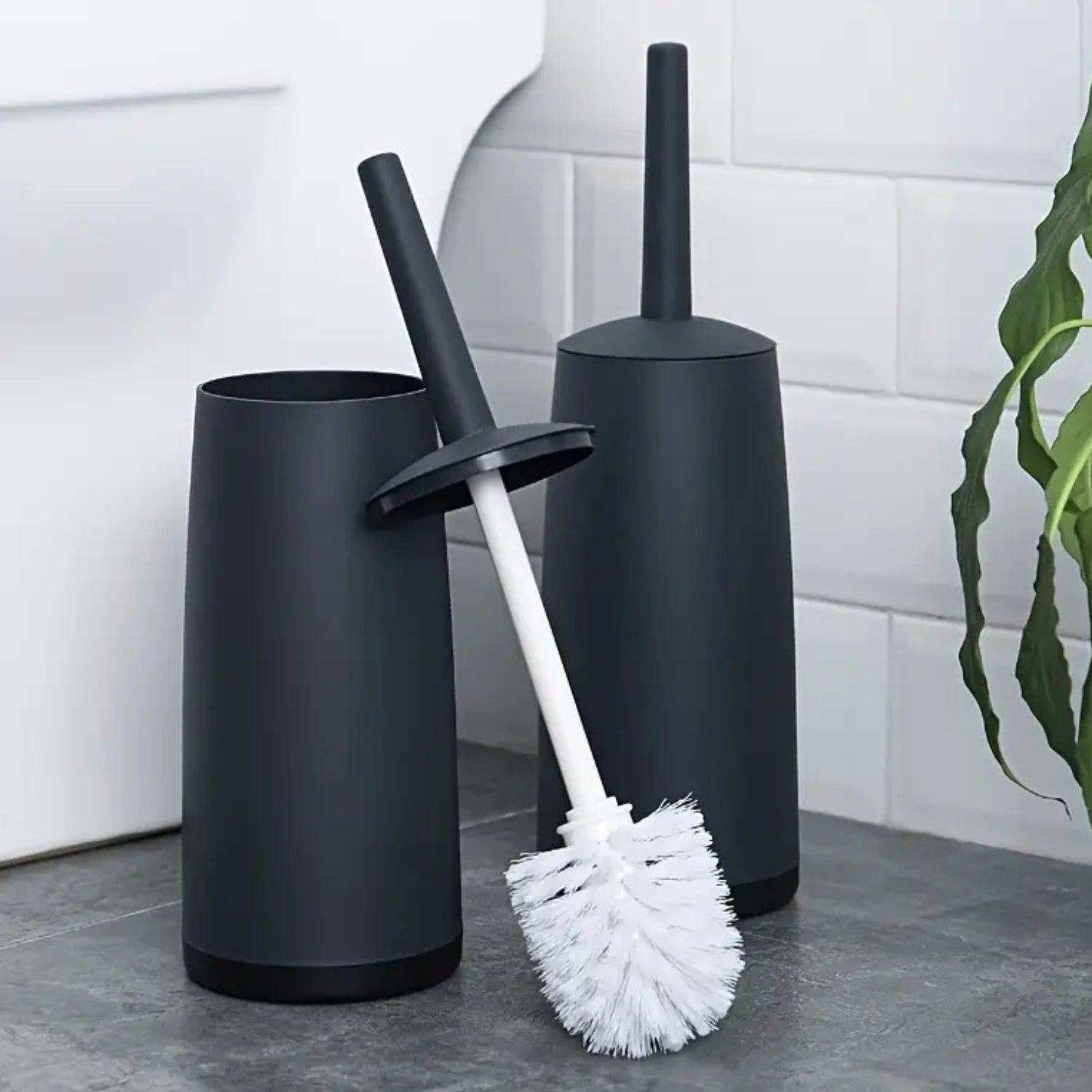 Compact Toilet Brush and Cleaner for Effortless Hygiene