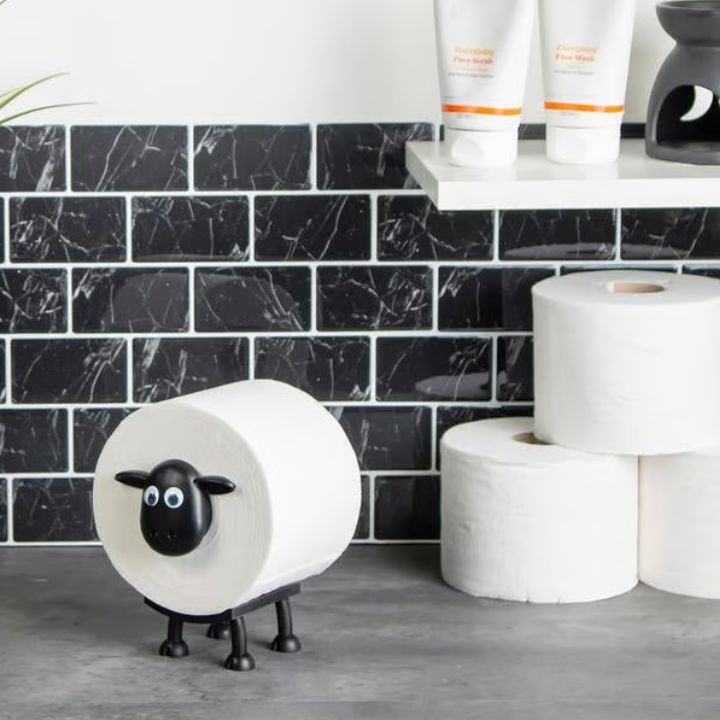 Freestanding Toilet Paper Holder in Sheep Design – Bathroom Decor