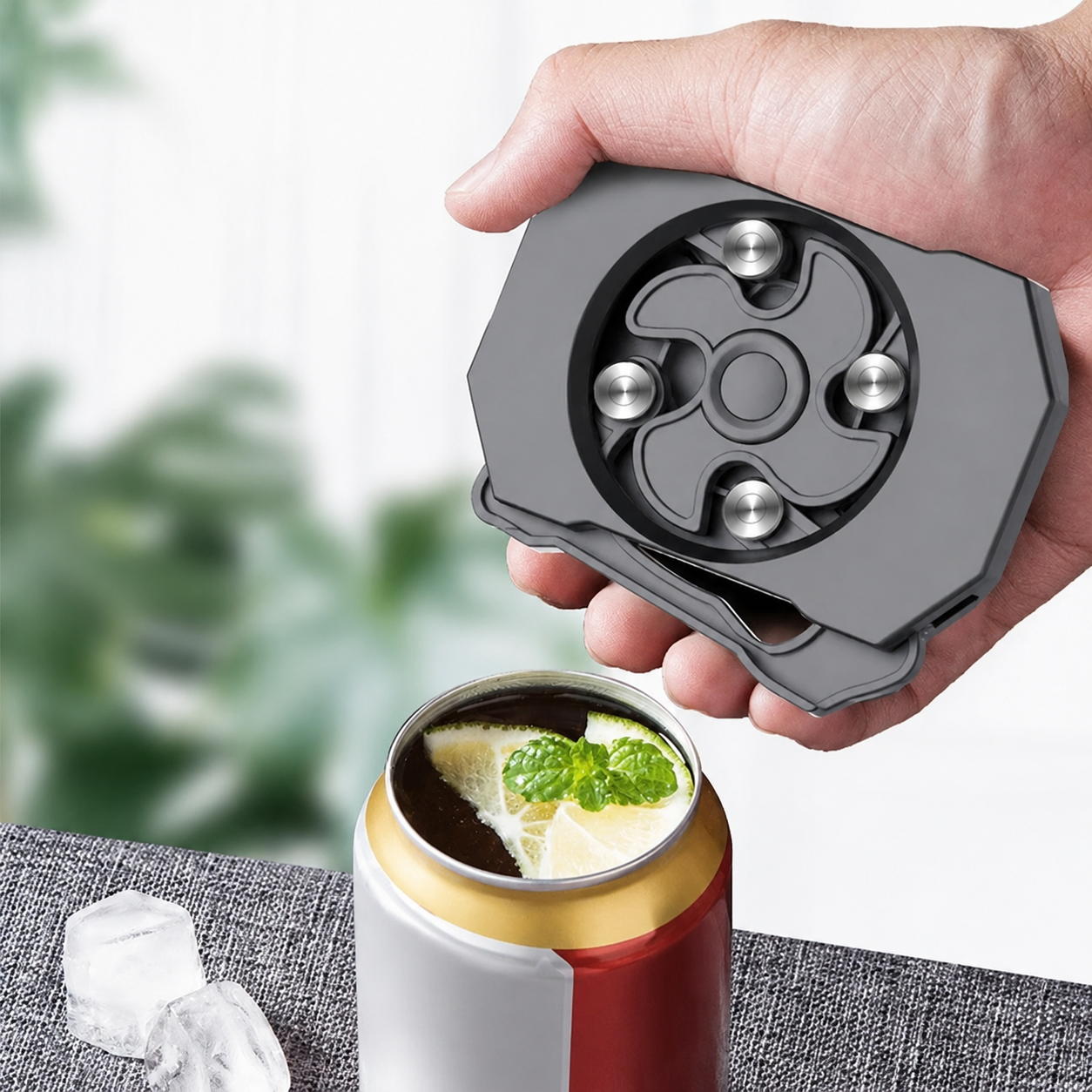 Compact Can Top Remover – Portable Beverage Opener