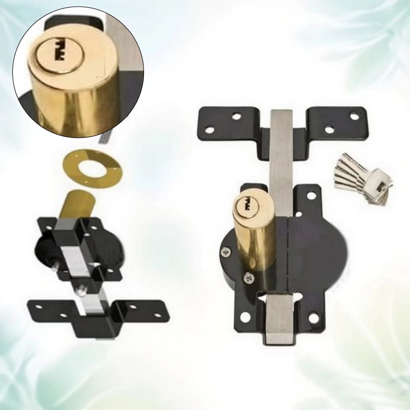 Gate Lock with Key | Rust-Resistant | Spring Bolt