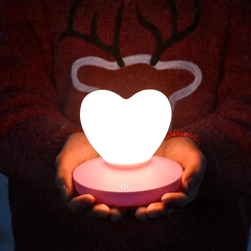 Charming Heart Touch Light with Soft Glow – 3 Colors