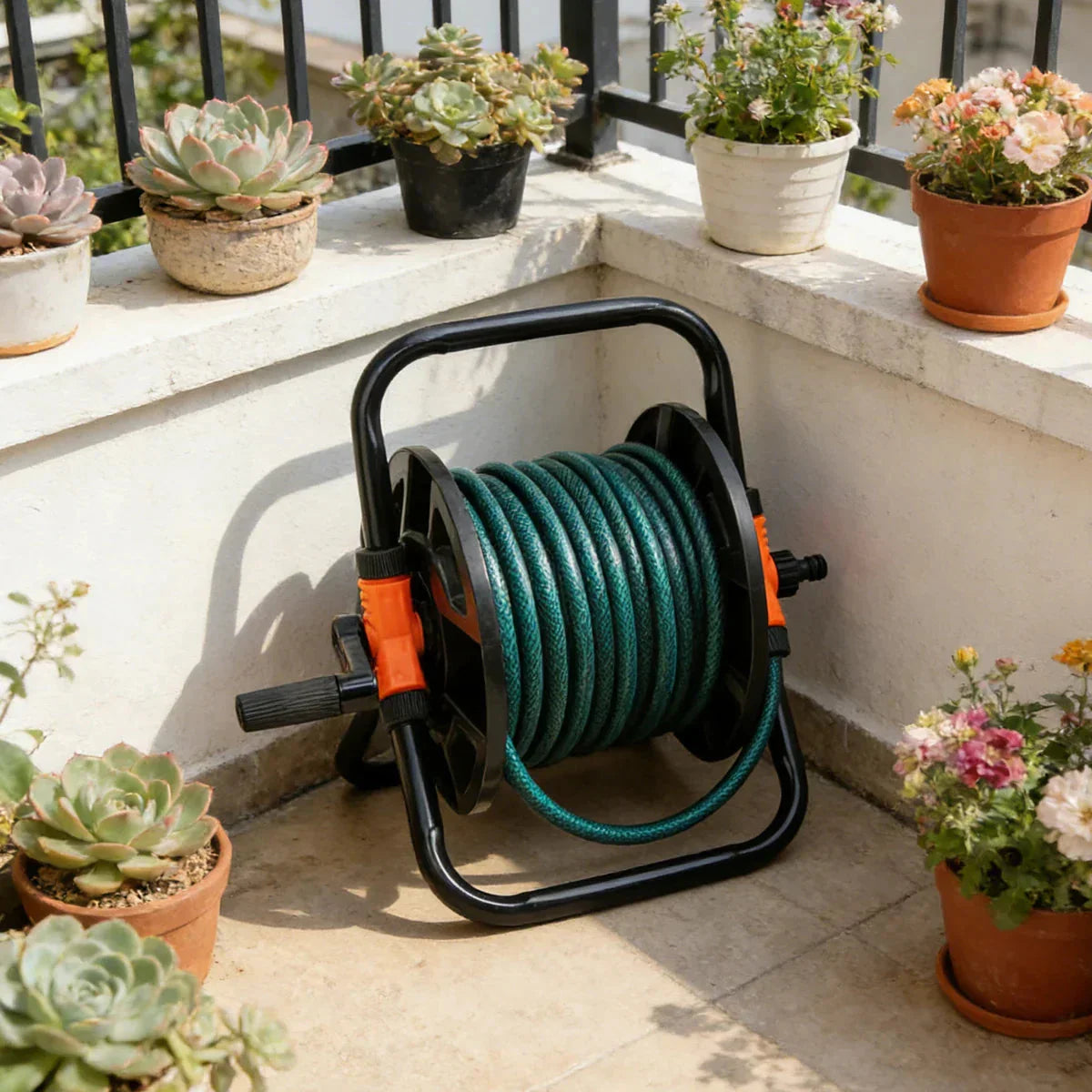 Portable Garden Hose Reel | Standalone | Even Hose Guidance