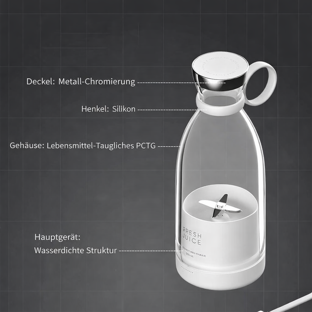 Portable Blender | Cordless & Rechargeable | 4-Blade Power