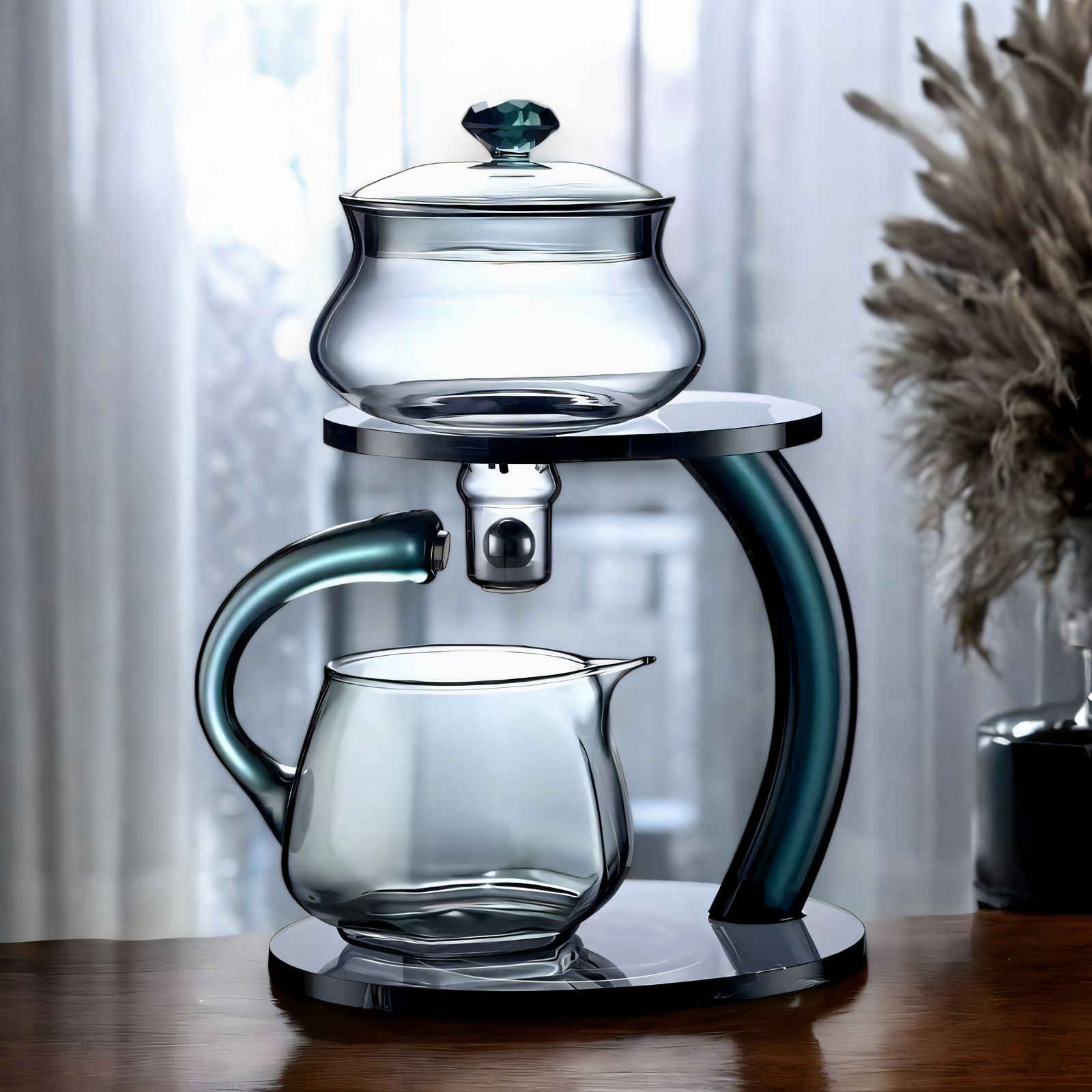 SereniTea Magnetic Glass Infuser Teapot