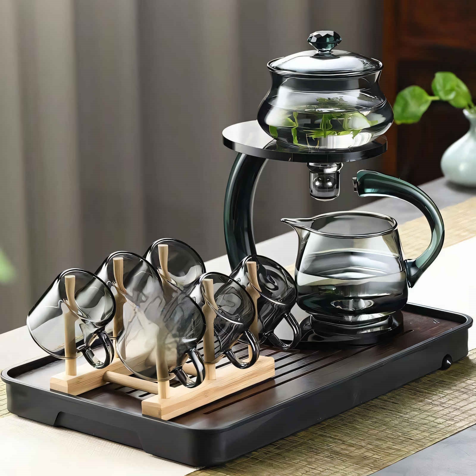 SereniTea Magnetic Glass Infuser Teapot