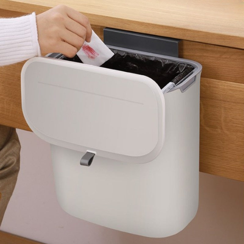 Compact Kitchen Waste Bin with Lid - 25 x 15 x 30 cm