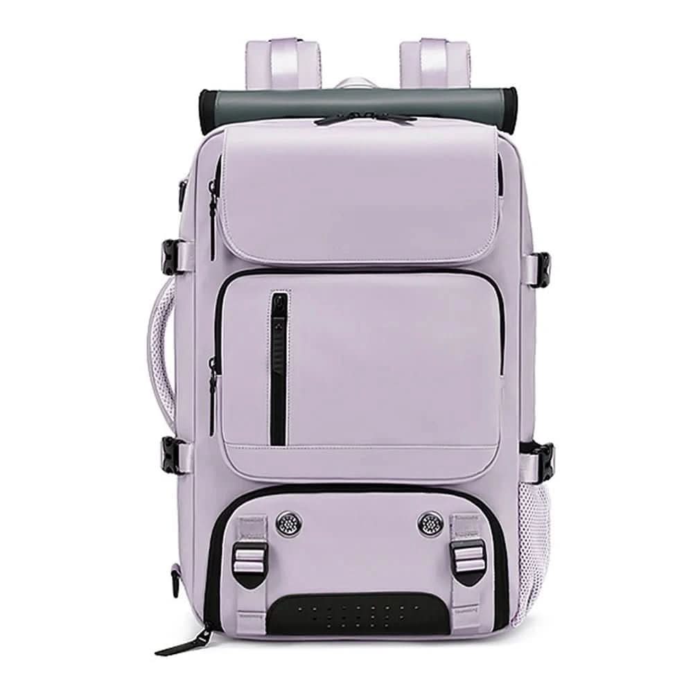 Large Waterproof Travel Backpack with USB Charging Port