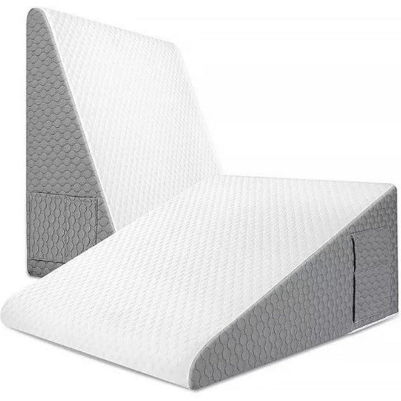 Elevated Comfort Pillow with Removable Cover and Non-Slip Base