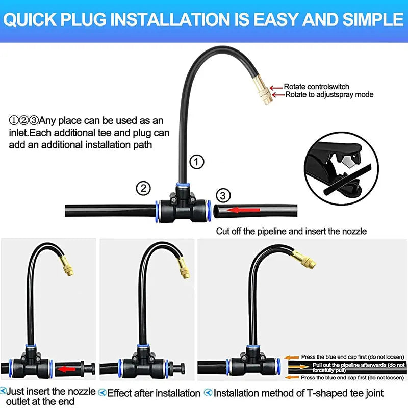 Modular and Expandable Root Irrigation System with Drip Watering