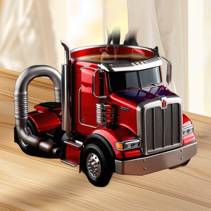 Charming Truck-Inspired Ceramic Mug for Coffee Lovers