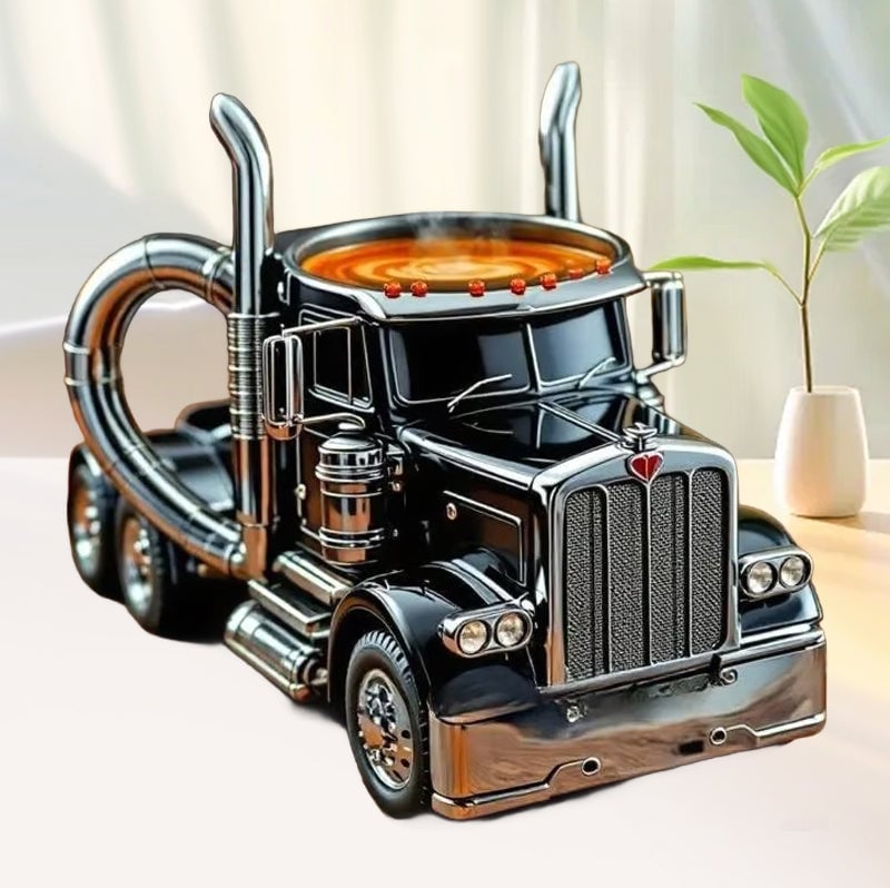 Charming Truck-Inspired Ceramic Mug for Coffee Lovers
