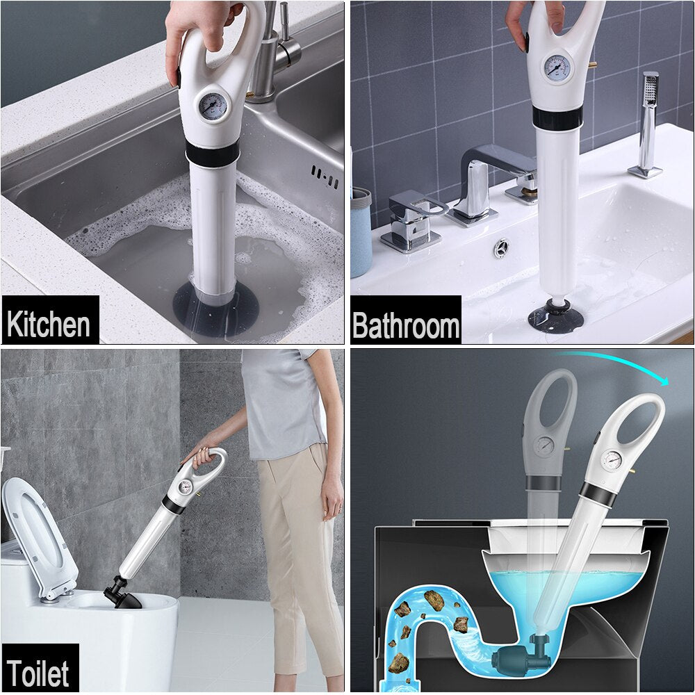 AquaBlast Max High-Pressure Drain Cleaner for Toilets and Sinks