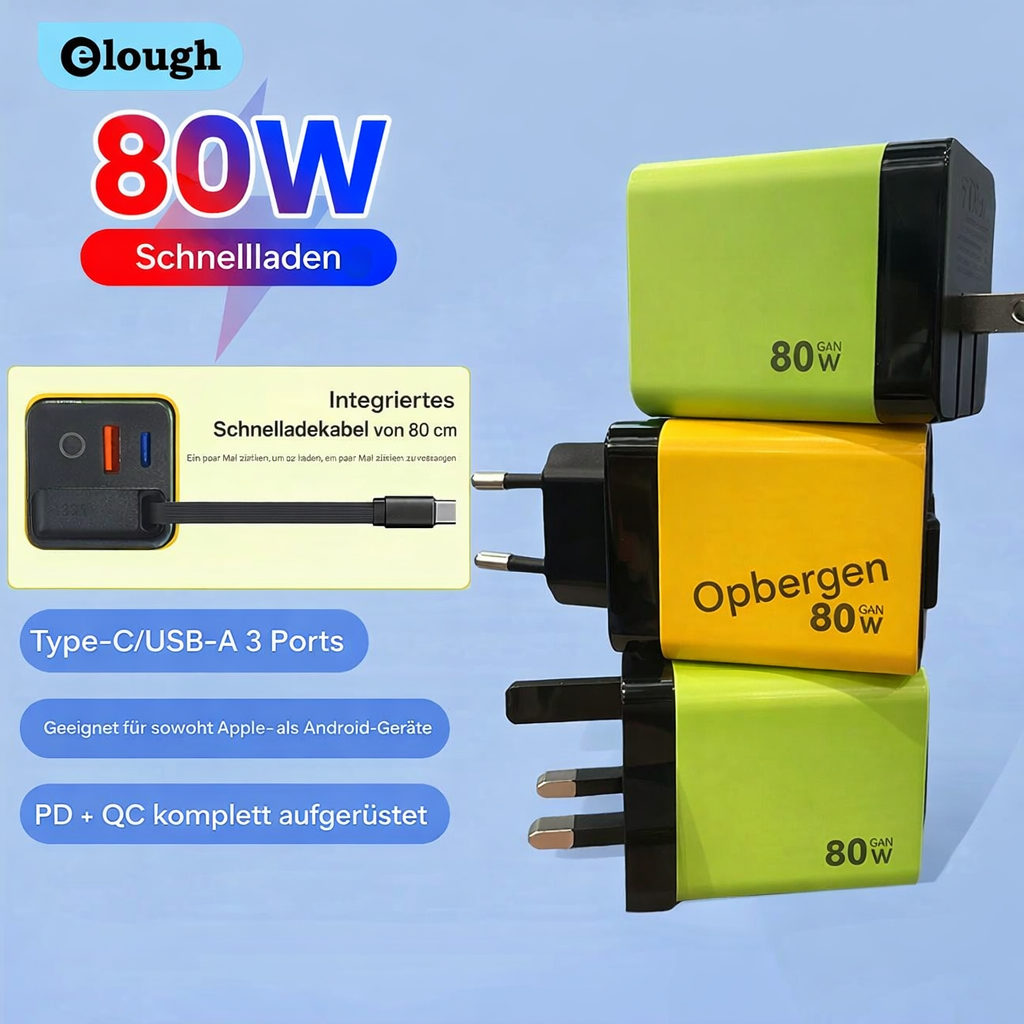 Smart Multi-Device Charger | GaN Fast Charging Wall Adapter