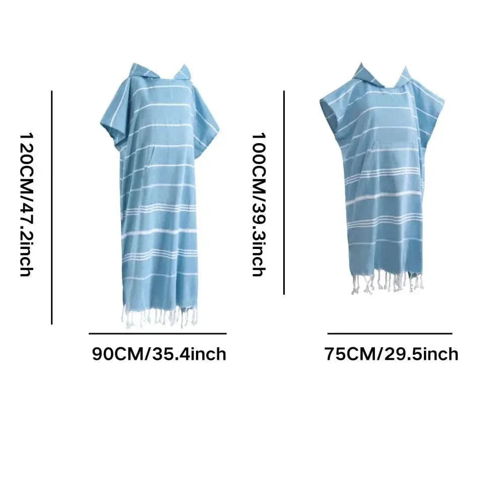 Quick-Dry Beach Poncho for Changing – Soft Wrap Design