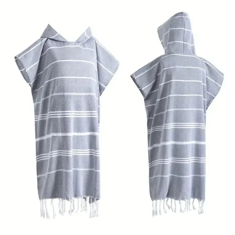 Quick-Dry Beach Poncho for Changing – Soft Wrap Design