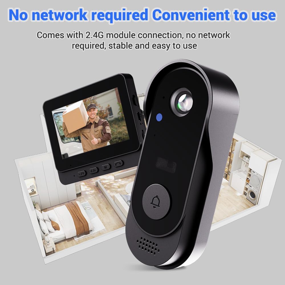 Video Doorbell with Camera | Live View and Two-Way Audio | Night Vision