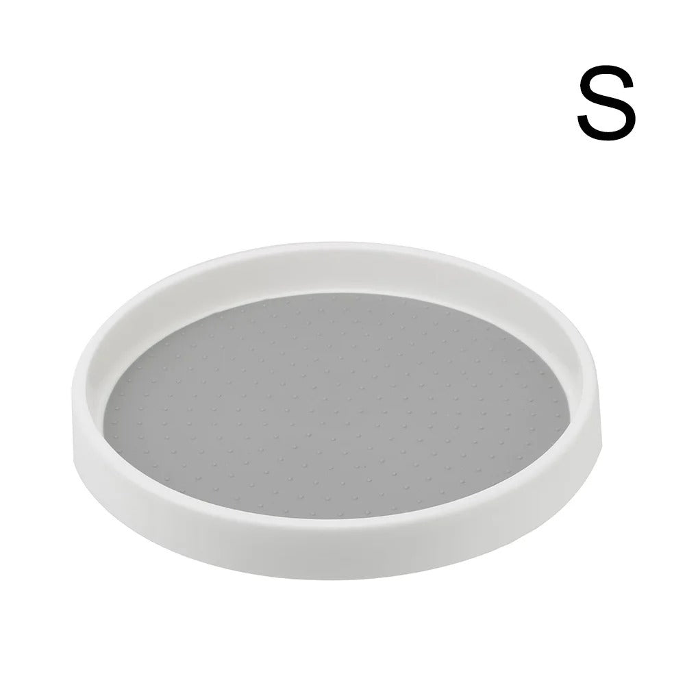 Round Kitchen Turntable Organizer with 2 Tiers