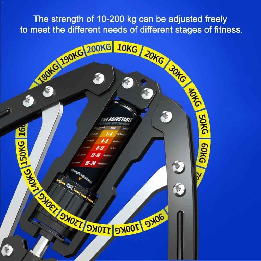 PowerFlex Adjustable Hydraulic Arm Strength Trainer 10-200KG