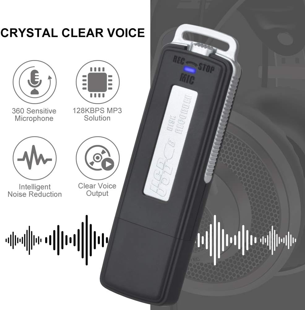 USB Voice Recorder for Interviews and Lectures | Noise Cancellation