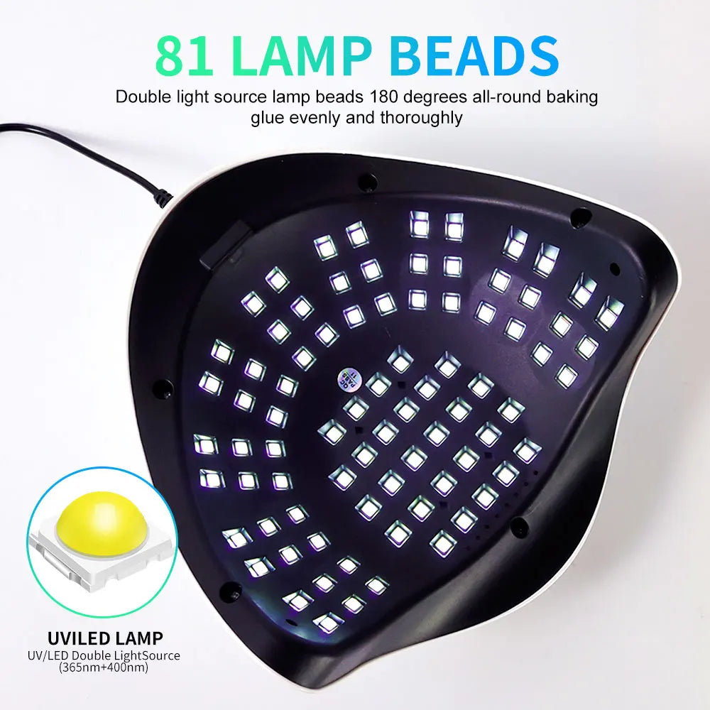 UV/LED Nail Lamp | Fast Even Curing | Timer Sensor