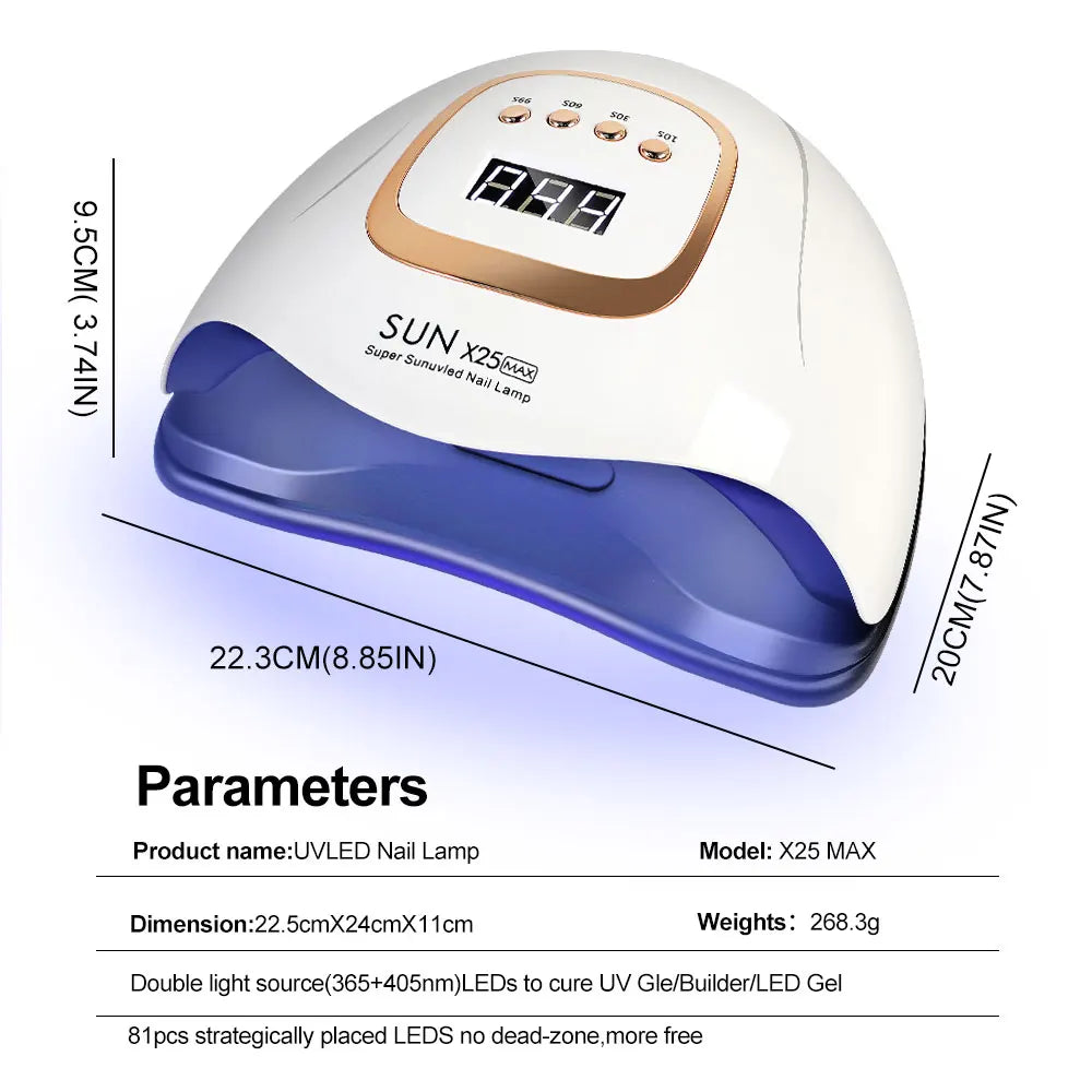 UV/LED Nail Lamp | Fast Even Curing | Timer Sensor