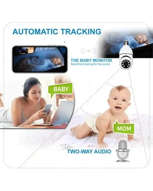 360-Degree Pan-Tilt Surveillance Camera with Night Vision and Motion Detection