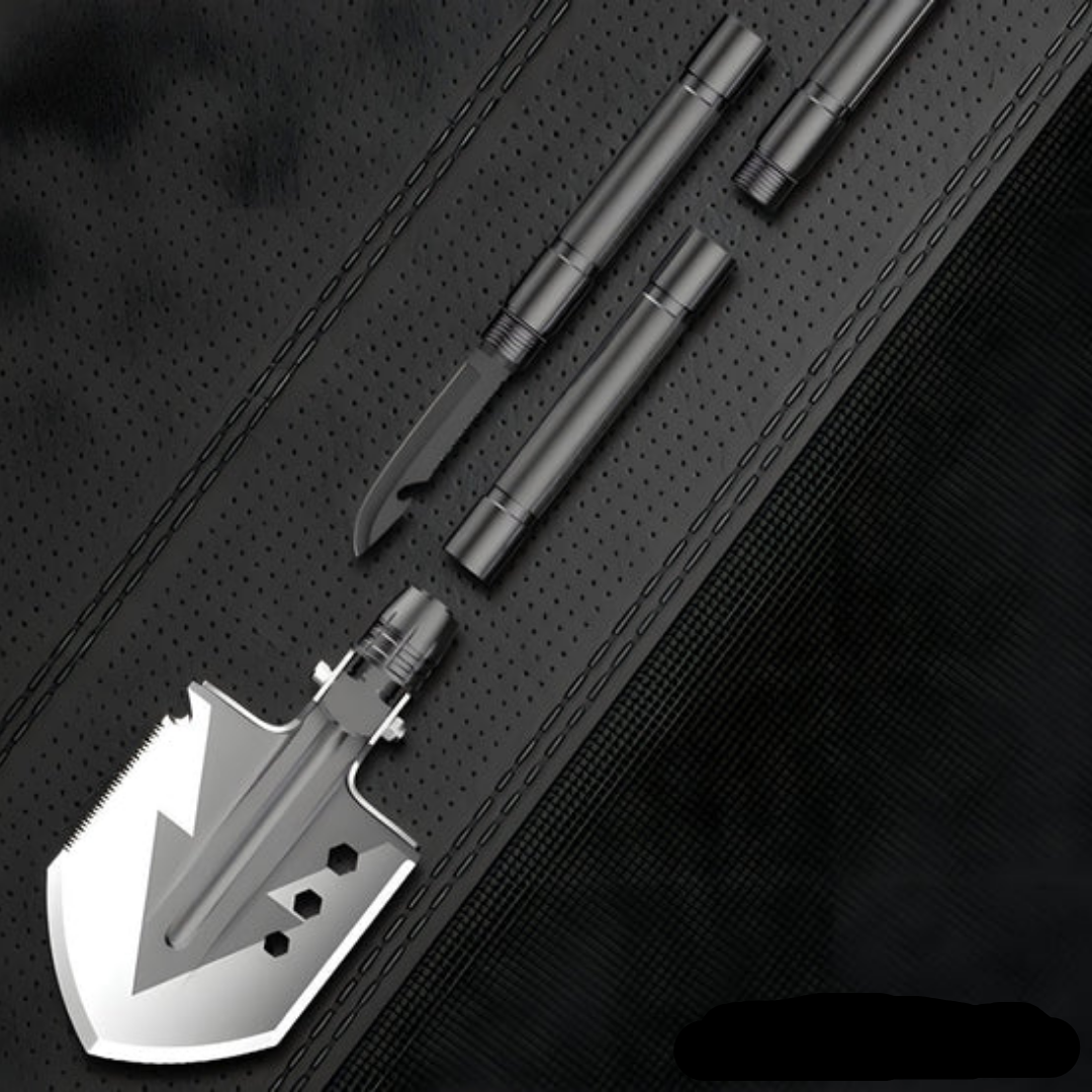 Versatile Folding Survival Shovel – 16 Essential Tools in One