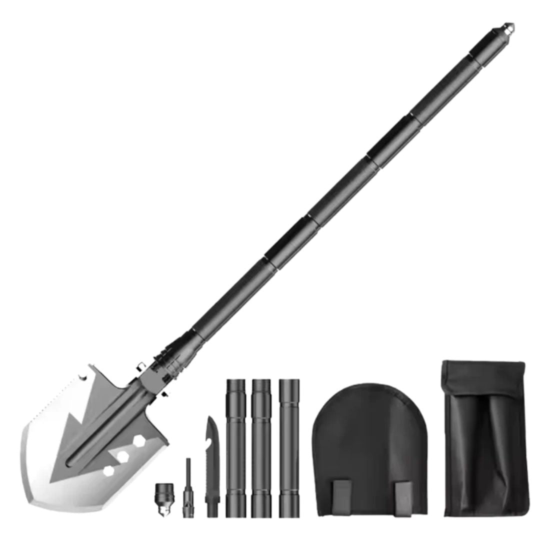 Versatile Folding Survival Shovel – 16 Essential Tools in One