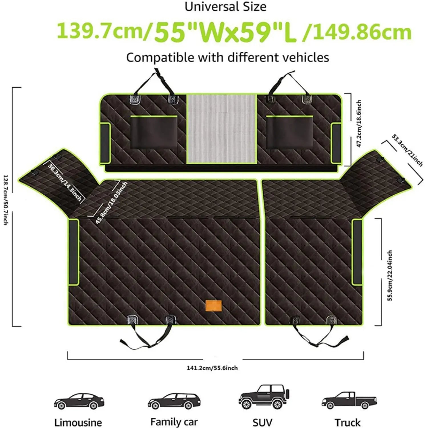 TravelEase - Versatile Pet Seat Cover for Clean and Cozy Rides