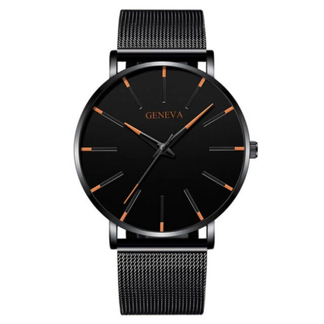 Sleek Men’s Essentials Watch with Elegant Stainless Steel Finish
